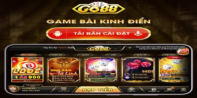 Hướng dẫn tải game Go88 về máy hệ Android